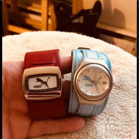 puma leather watch